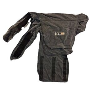 ThunderShirt Thunder XL Dog Anxiety Jacket Gray Fleece hook loop Strap GUC